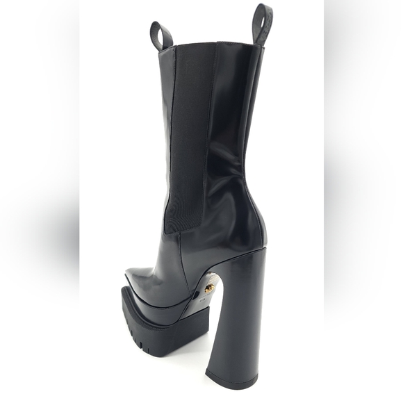 ONE BOOT ONLY Versace Aevitas Pointed-toe Platform Boots Women Size 9.5 EU 40.5 - Picture 4 of 13